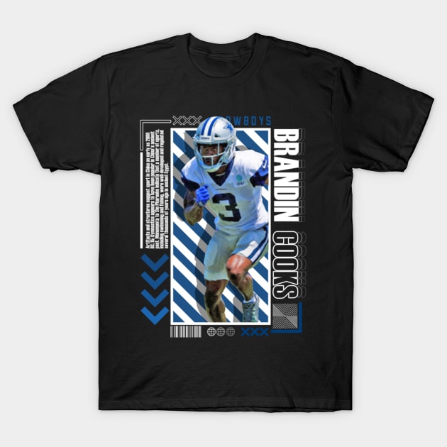 Brandin Cooks Paper Poster Version 10 T-Shirt by art.Hamdan